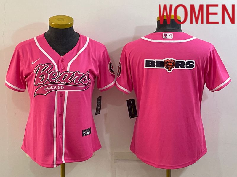 Women Chicago Bears Blank Pink 2022 Nike Co branded NFL Jersey